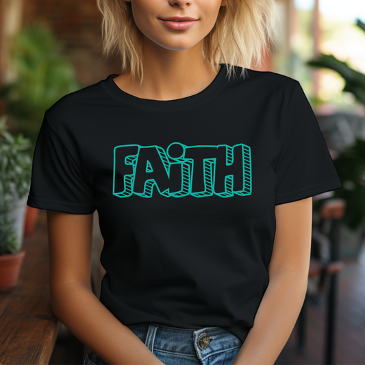 Faith Bubble Letters T-Shirt/Long Sleeve/Sweatshirt/Hoodie