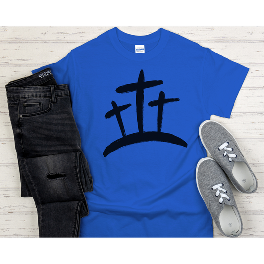 Three Crosses On Hill T-Shirt/Long Sleeve/Sweatshirt/Hoodie