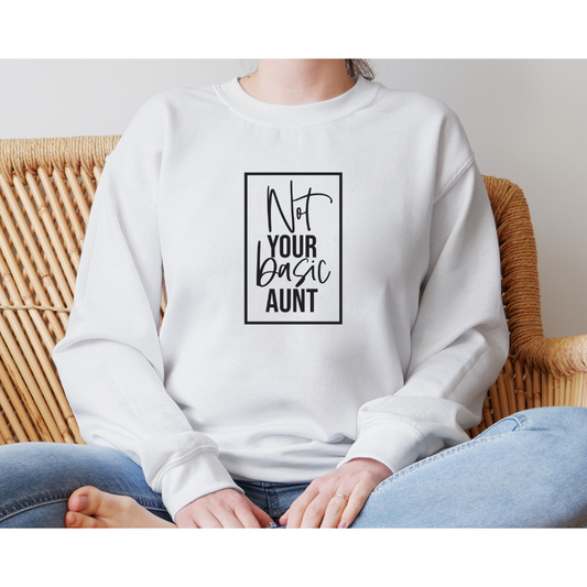 Not Your Basic Aunt T-Shirt/Long Sleeve/Sweatshirt/Hoodie Square Logo